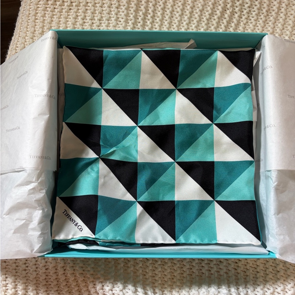 Tiffany & Co. Turquoise and Black Silk Accessory